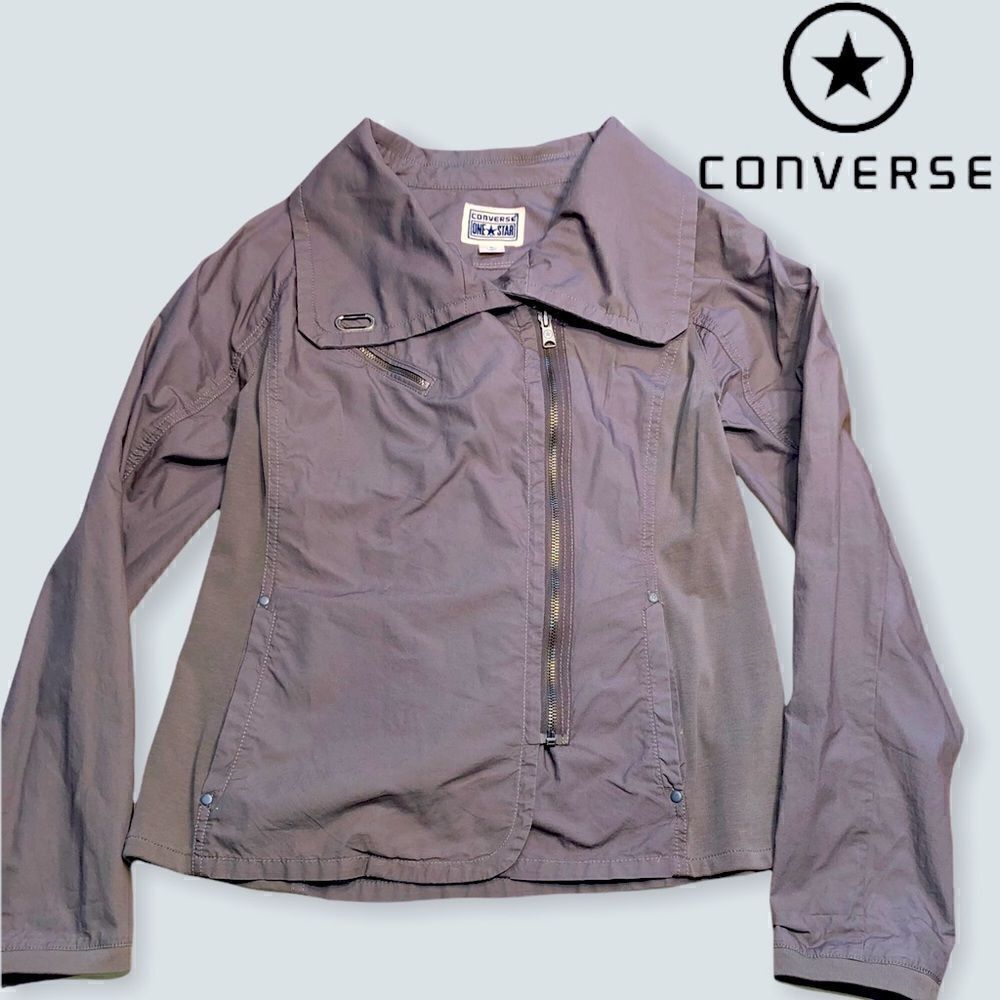 Converse Cotton Woman’s Asymmetrical Zip Jacket